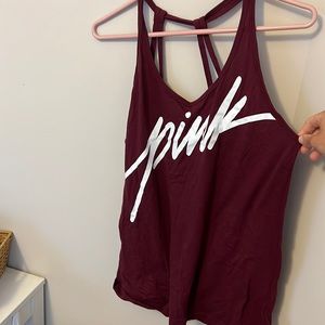 Pink workout tank